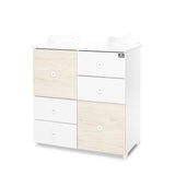 Culoare dulap Alb/Stejar Deschis - 2 Cutii