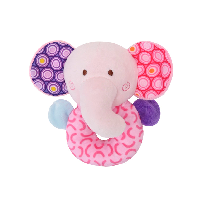 Дрънкалка Lorelli Toys Слонче Розово --- BebeMama