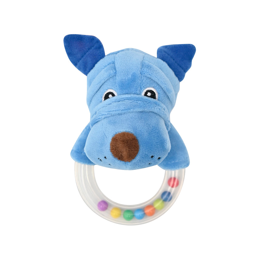 Дрънкалка Кръг Lorelli Toys Куче Синьо - Дрънкалки - Lorelli Toys - BebeMama