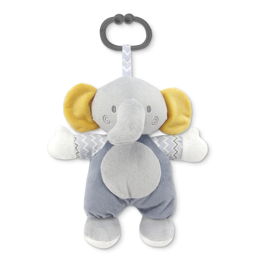 Elefant de jucărie gri natural