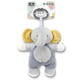 Elefant de jucărie gri natural