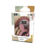 Силиконова Гризалка С Бук Зайче Natural Deeep Pink