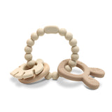 Силиконова Гризалка С Бук Зайче Natural Beige Lorelli Premium