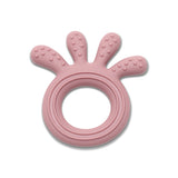 Jucărie de dentiție din silicon Caracatiță Roz intens natural