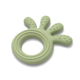 Jucărie de dentiție din silicon Caracatiță Naturală Verde Proaspăt