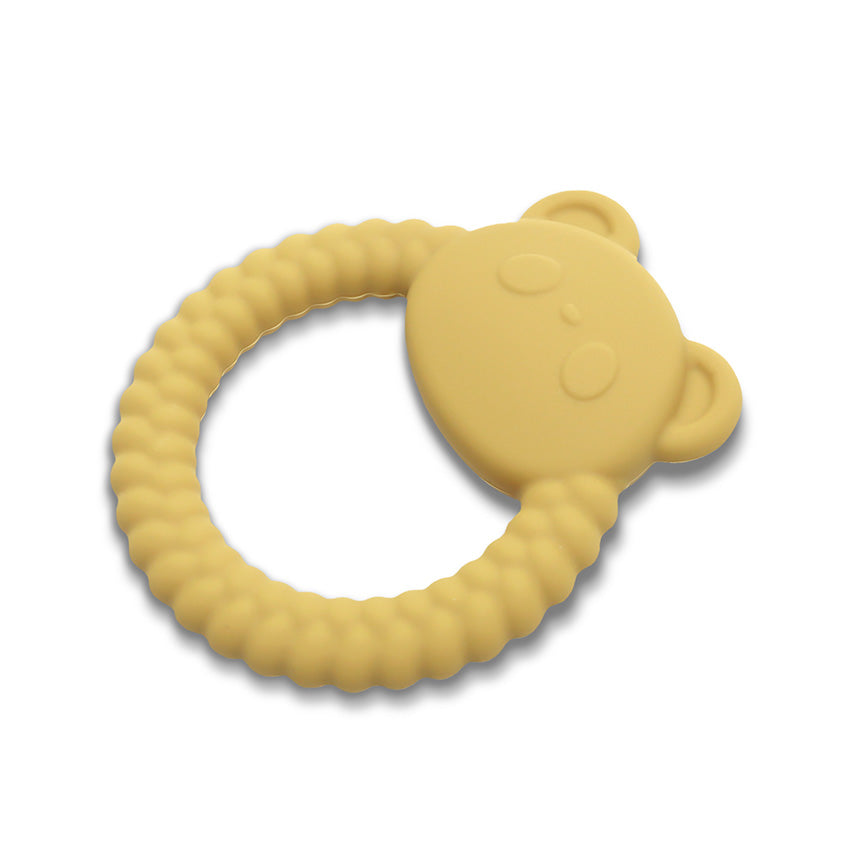 Jucărie de dentiție din silicon Panda Natural Yellow