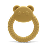 Jucărie de dentiție din silicon Panda Natural Yellow