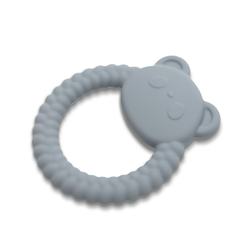 Jucărie de dentiție din silicon Panda Gri natural