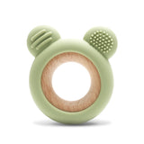 Силиконова Гризалка С Бук Мече Natural Fresh Green Lorelli Premium