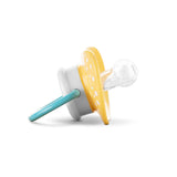 Биберон Залъгалка С Капаче 2бр. 6м+ Yellow Blue Baby Care
