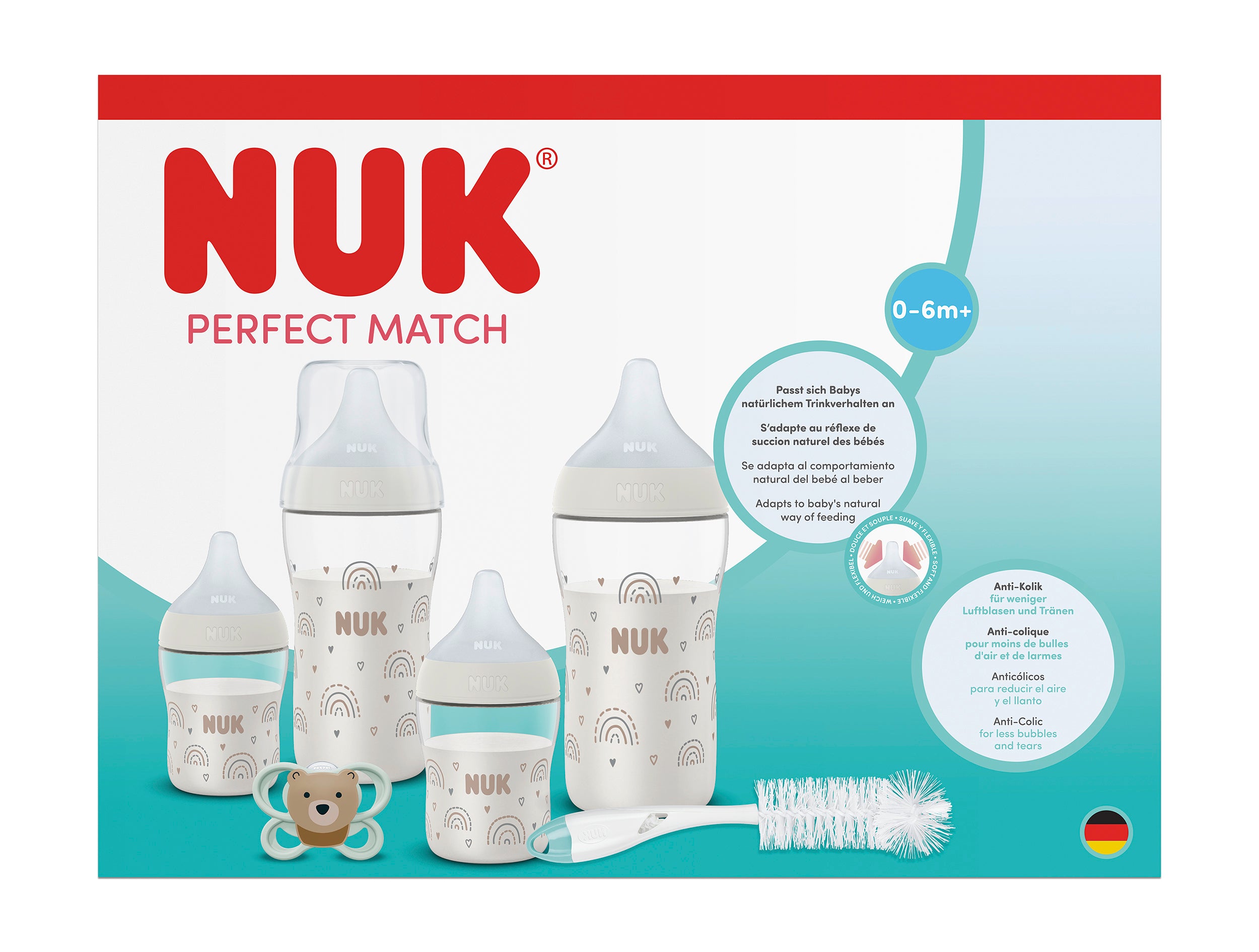 Perfect Match Сет Шишета Perfect Start, 8 Части, Дъга Nuk