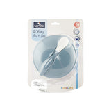 К Т Купа+лъжичка С Вакуумно Дъно Moonlight Blue Baby Care