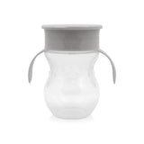 Чаша Неразливаща 360 Градуса Сива 270ml С Дръжки Baby Care
