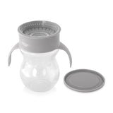 Чаша Неразливаща 360 Градуса Сива 270ml С Дръжки Baby Care