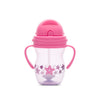 Чаша С Дръжки И Сламка Pink Purple С Тежест Baby Care