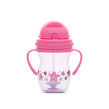 Чаша С Дръжки И Сламка Pink Purple С Тежест Baby Care