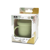 Mânere pentru căni din silicon + paie verde natural proaspăt