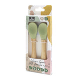 Силиконови Лъжички С Бамбук 2бр Fresh Gree Natural