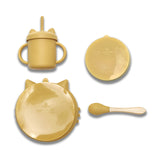 Силиконов Сет За Хранене 4 Части Natural Yellow