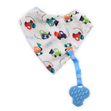 Лигавник Бандана С Гризалка+държач Boy Baby Care
