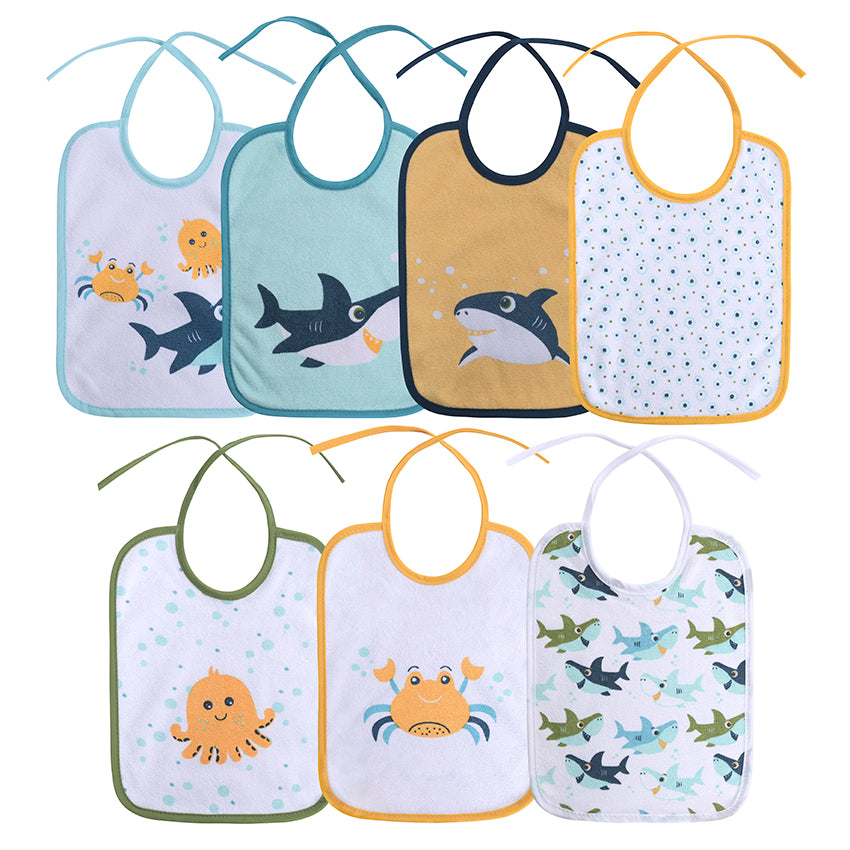 Лигавник 7 Бр Двоен С Вързалки Boy Baby Care