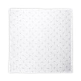 Scutec de bumbac 80/80 cm gri cu imprimeu floral