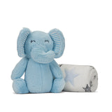 Nappy Одеяло Бяло Със Синьо Слонче Lorelli Classic