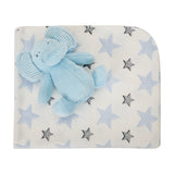Nappy Одеяло Бяло Със Синьо Слонче Lorelli Classic