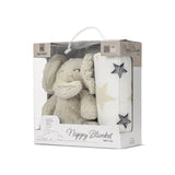 Nappy Одеяло Бяло С Бежово Слонче Lorelli Classic