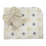 Nappy Одеяло Бяло С Бежово Слонче Lorelli Classic