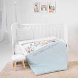 Сет Cosy 5 Части Ранфорс Happy Friends Синьо Lorelli Classic