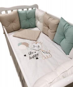 12Ч.Луксозен Спален К-Т Bambino Casa Pillows Beige --- BebeMama