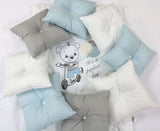 12Ч.Луксозен Спален К-Т Bambino Casa Pillows Blu --- BebeMama