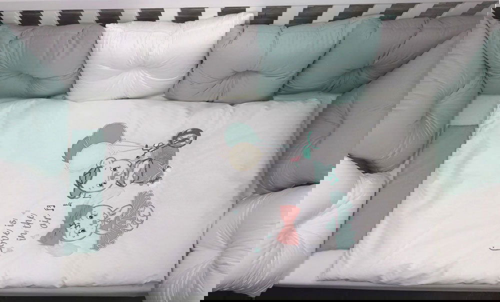 12Ч.Луксозен Спален К-Т Bambino Casa Pillows Verde --- BebeMama