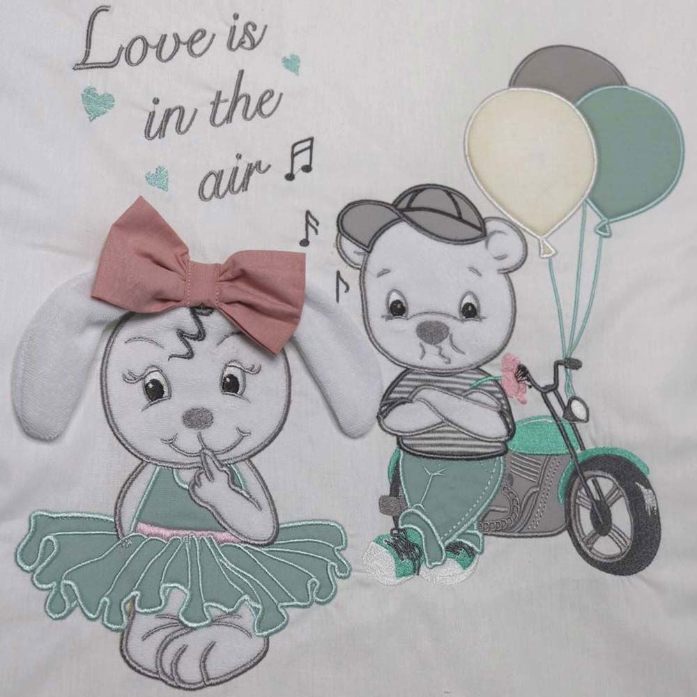 12Ч.Луксозен Спален К-Т Bambino Casa Pillows Verde --- BebeMama