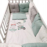 12Ч.Луксозен Спален К-Т Bambino Casa Pillows Verde --- BebeMama