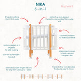Трансформиращо Легло 5в1 Nika 60x95/60x120смIngvart