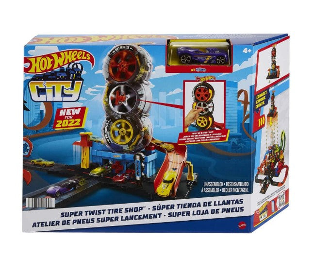 Hot Wheels - Комплект Ултра Модерен Градски Център За Гуми