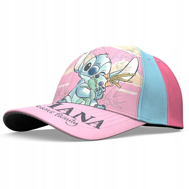 Stitch baseball sapka 52 cm, rózsaszín-kék, Kids Licensing