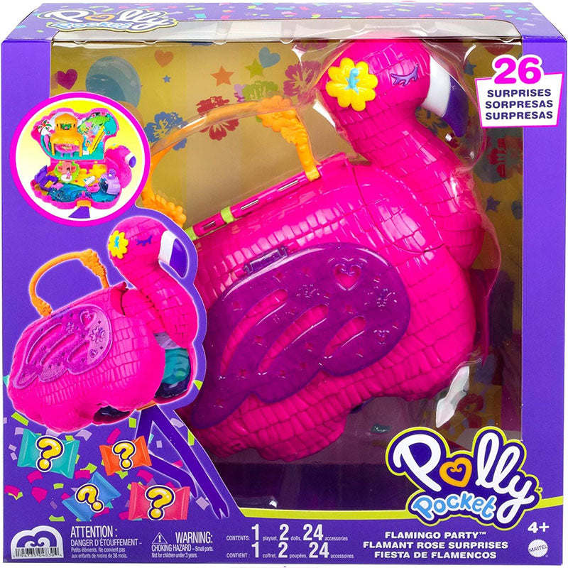 Hgc41 Polly Pocket Flamingó Party Piñata Játékszett Mattel