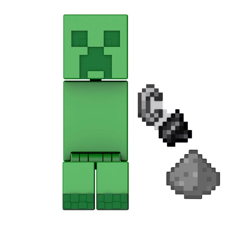 Htl80 Minecraft Creeper figura 8 cm + kiegészítők Mattel