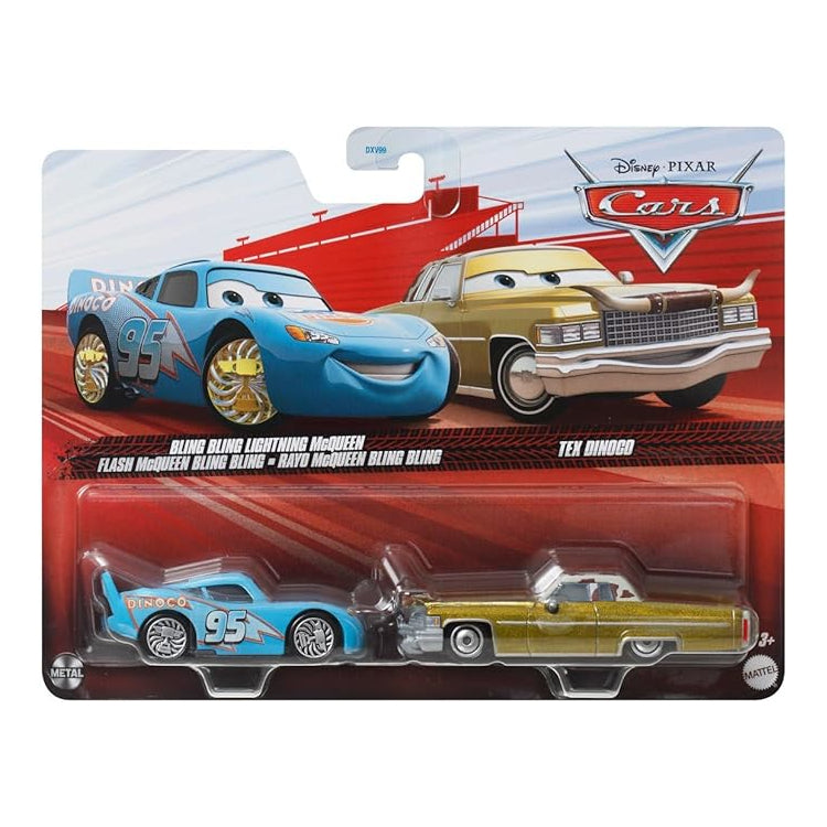 Autók Fémautók Villám McQueen és Tex Dinoco Mattel