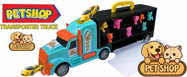 Камион С Писта За Спускане През Кабината И Домашни Любимци 50Х19Х10 --- BebeMama