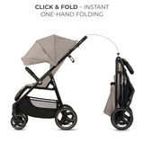 Carucior pentru copii Kinderkraft Trig 3 Stone Beige