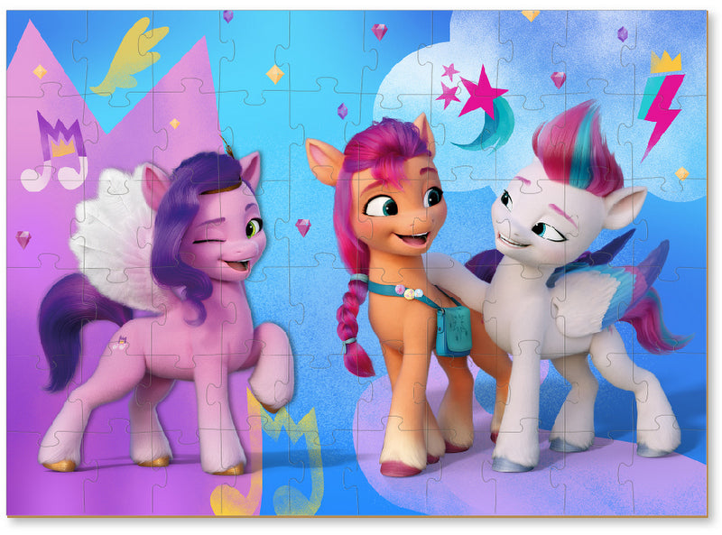 Puzzle My Little Pony 2 în 1 60 de piese 18x24x4 cu figurină