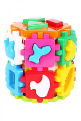 Octagon dublu cu animale și figurine 17X14X14