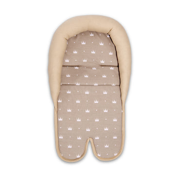 Подложка Car Seat Корони Латте - Подложки За Столчета - Lorelli Classic - BebeMama