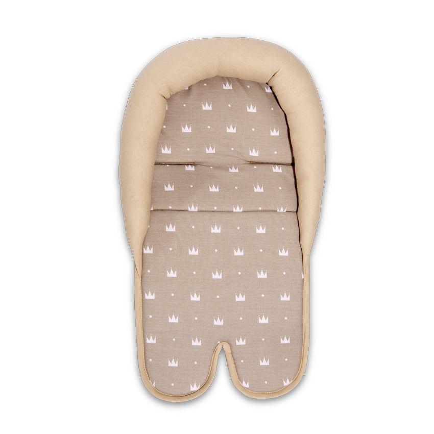 Подложка Car Seat Корони Латте - Подложки За Столчета - Lorelli Classic - BebeMama