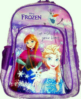 Frozen Hátizsák 37x28x14 Állítható Vállpántok, 2 oldalzsebbel, 1 nagy rekesz és 1 kis rekesz cipzáras nyílással, puha, szellőző hátrész és puha fogantyú Julia