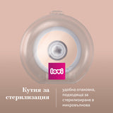 Силиконов Биберон Mammafeel 3м+slow Lovi